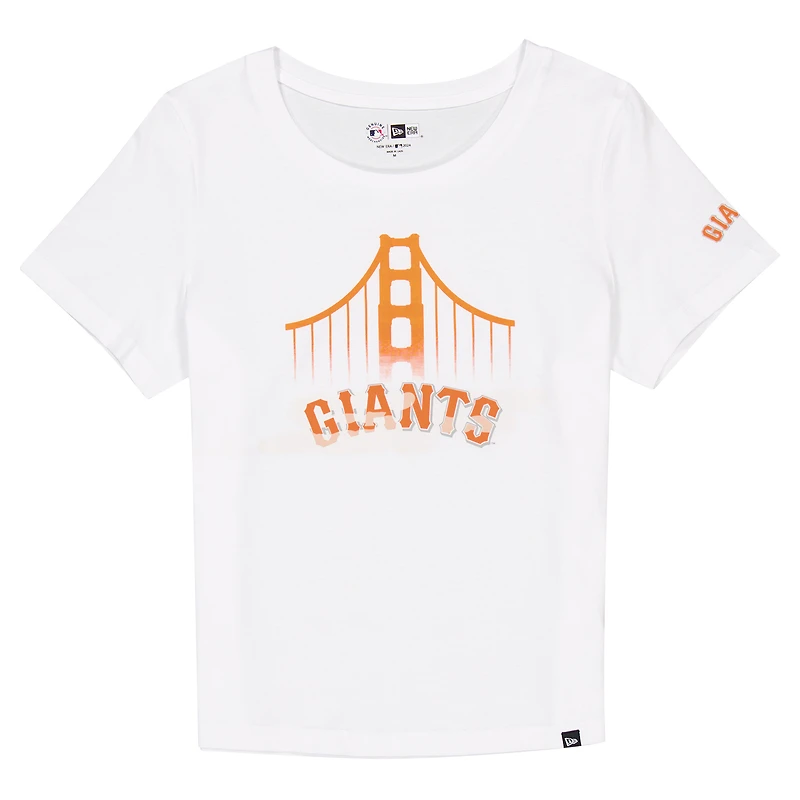 Women's New Era White San Francisco Giants  City Connect T-Shirt