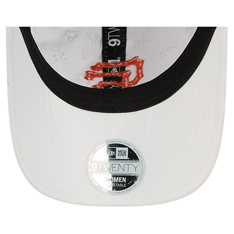 Women's New Era White San Francisco Giants Floral Mesh 9TWENTY Adjustable Hat