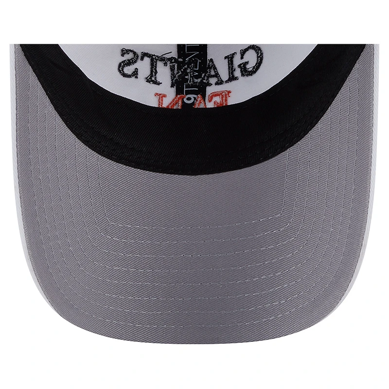 Women's New Era White San Francisco Giants Team Fan 9TWENTY Adjustable Hat