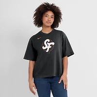 T-shirt Nike noir pour femme avec logo City Connect des Giants de San Francisco 2025