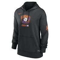 Women's Nike Black San Francisco Giants Authentic Collection City Connect Therma Hoodie