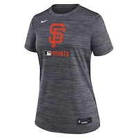 Women's Nike  Black San Francisco Giants Authentic Collection Velocity Dri-FIT T-Shirt