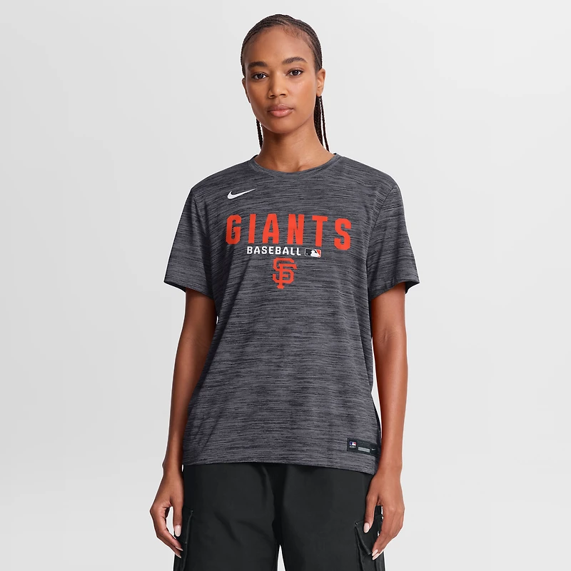 Women's Nike Black San Francisco Giants Authentic Collection Velocity Dri-FIT T-Shirt