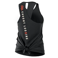 Women's Nike Black San Francisco Giants Crisscross Dri-FIT Tank Top