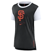 Women's Nike  Black San Francisco Giants Local Touch Fashion Top