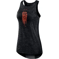 Débardeur de performance Nike pour femme, noir, logo dégradé des Giants San Francisco, col montant