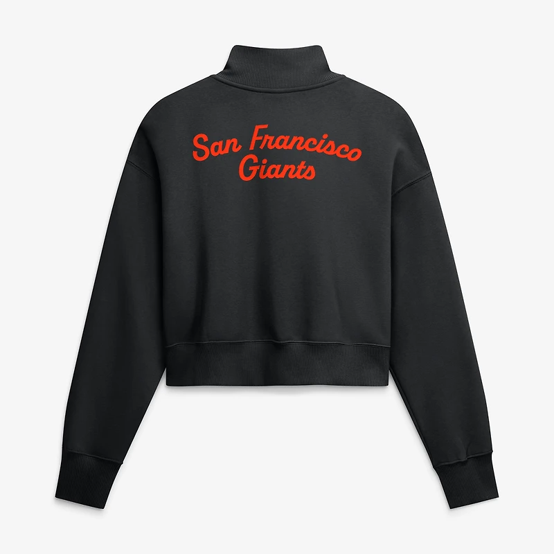 Sweat-shirt à demi-zip en polaire Nike Primetime Phoenix des Giants de San Francisco, noir, pour femme