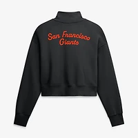 Sweat-shirt à demi-zip en polaire Nike Primetime Phoenix des Giants de San Francisco, noir, pour femme