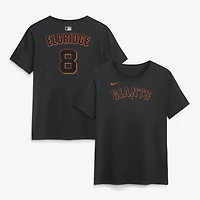 T-shirt Nike Bryce Eldridge noir pour femme, domicile des Giants de San Francisco, nom et numéro