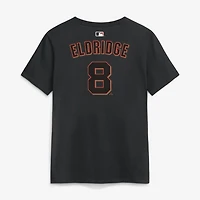 Women's Nike Bryce Eldridge Black San Francisco Giants Home Name & Number T-Shirt
