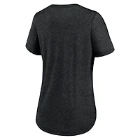 Women's Nike Heather Black San Francisco Giants 2024 Rickwood Classic Tribute Tri-Blend T-Shirt
