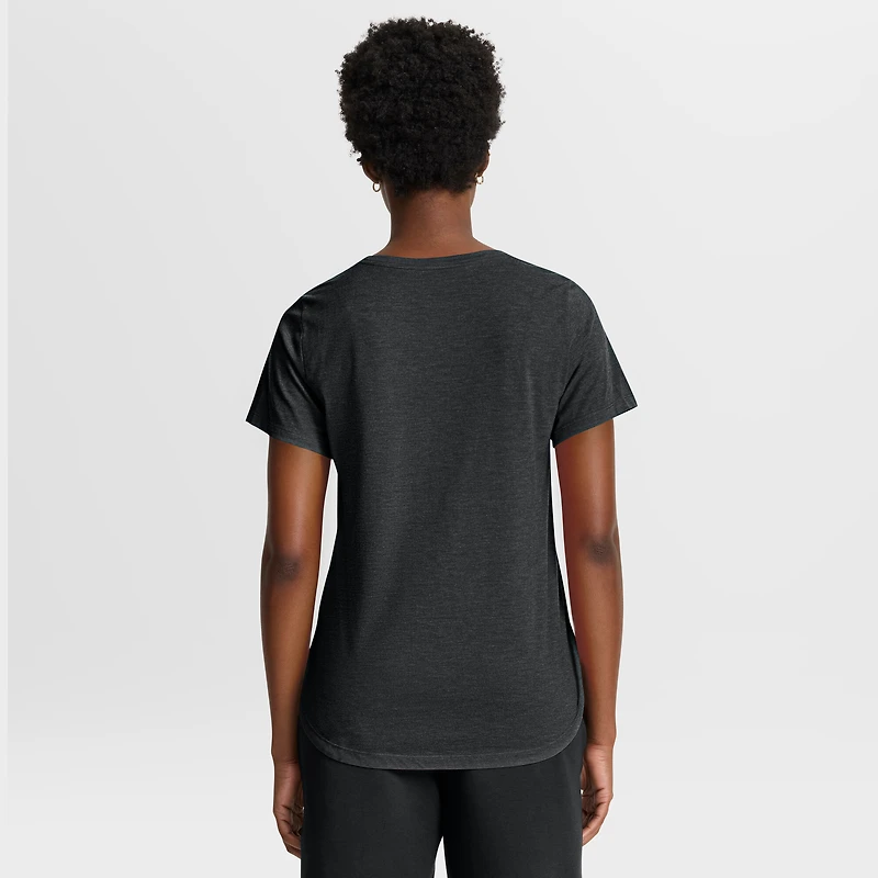 Women's Nike Heather Black San Francisco Giants Arched Tri-Blend T-Shirt