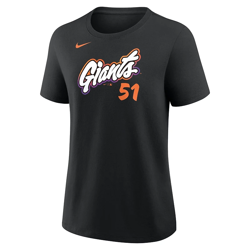 Women's Nike Jung Hoo Lee Black San Francisco Giants City Connect Name & Number T-Shirt