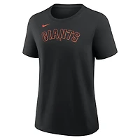 T-shirt Nike Jung Hoo Lee noir pour femme, avec nom et numéro des Giants de San Francisco
