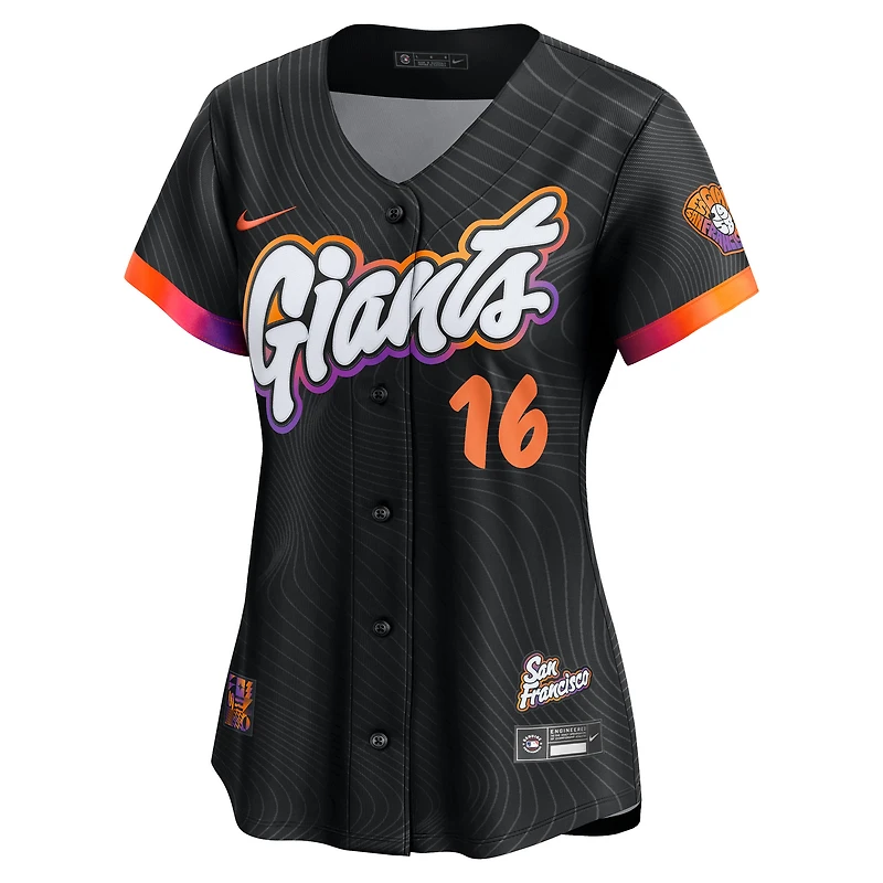 Women's Nike Rafael Devers Black San Francisco Giants 2025 City Connect Limited Player Jersey