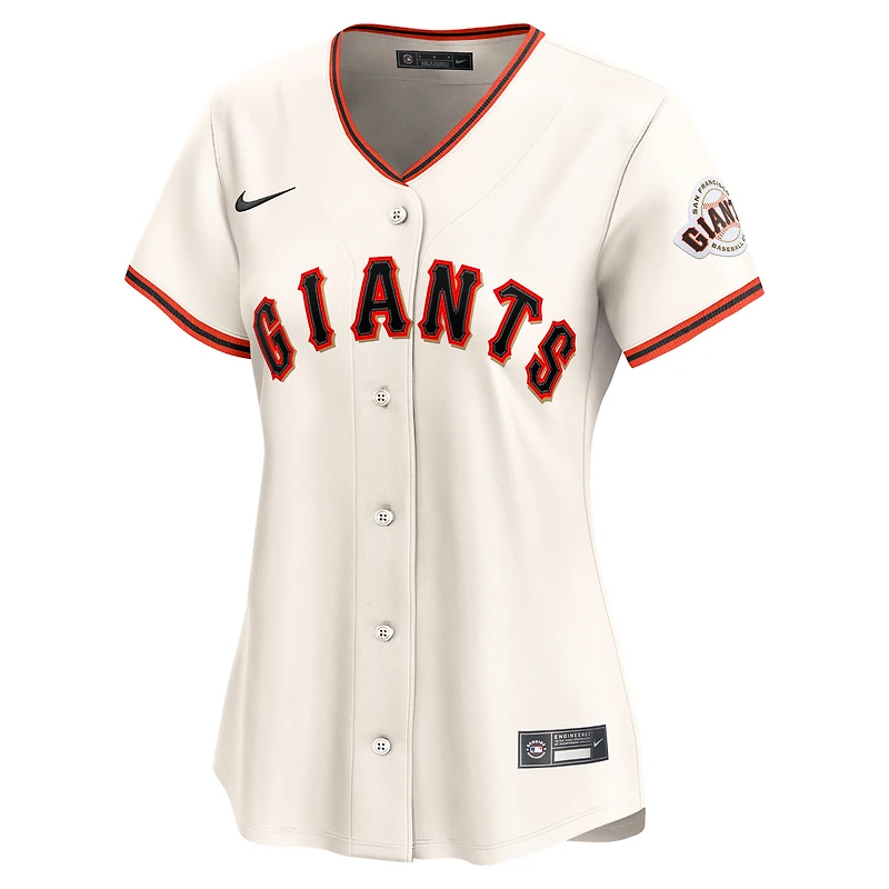 Maillot Nike Rafael Devers crème pour femme, édition limitée, domicile des Giants de San Francisco