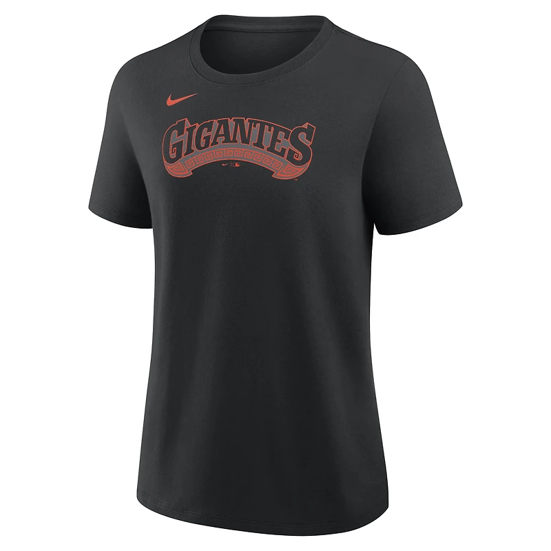 Women's Nike Willy Adames Black San Francisco Giants Name & Number T-Shirt