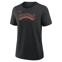 Women's Nike Willy Adames Black San Francisco Giants Name & Number T-Shirt