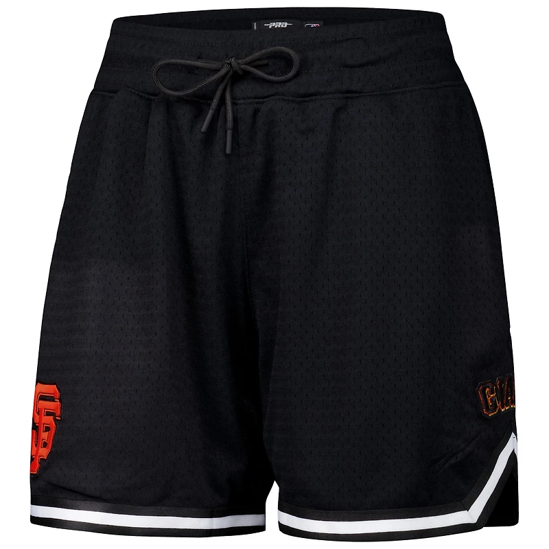 Women's Pro Standard Black San Francisco Giants Classic Mesh Shorts