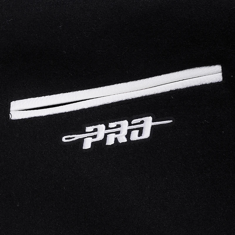 Women's Pro Standard Black San Francisco Giants Game Day Classics Wool Varsity Jacket