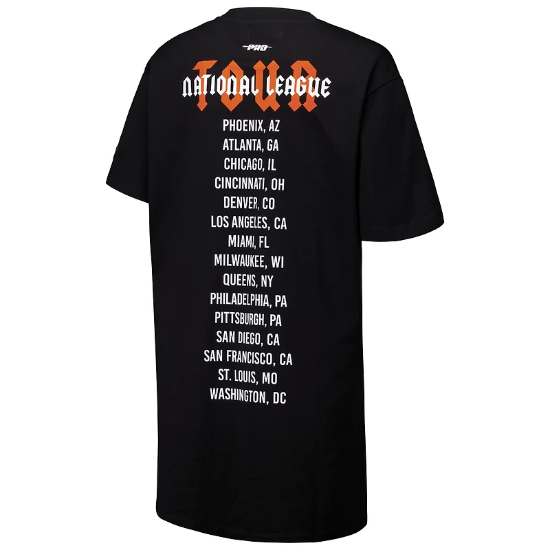 Robe t-shirt surdimensionnée City Tour noire Pro Standard pour femmes, Giants de San Francisco