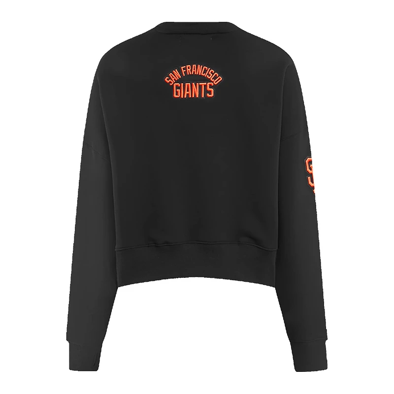Sweat-shirt noir Pro Standard pour femmes des Giants de San Francisco Painted Sky
