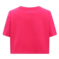 Women's Pro Standard Pink San Francisco Giants Triple Boxy Cropped T-Shirt
