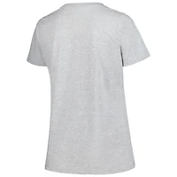 T-shirt taille plus Profile des Giants de San Francisco noir/gris chiné pour femme