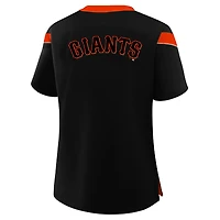 Women's Profile Black San Francisco Giants Plus Lace-Up T-Shirt