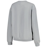 Women's Soft as a Grape Gray San Francisco Giants Pigment Dye Pullover Sweatshirt