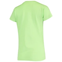 Women's Soft as a Grape Green San Francisco Giants Script Floral V-Neck T-Shirt