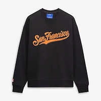 Women's Terez  Black San Francisco Giants Cloud Embossed Sweatshirt