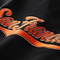 Women's Terez  Black San Francisco Giants Cloud Embossed Sweatshirt