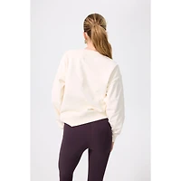 Women's Terez Cream San Francisco Giants Technicolor Oversized Pullover Sweatshirt