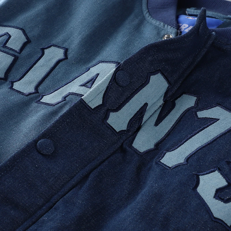 Veste bomber zippée Terez Denim San Francisco Giants pour femme