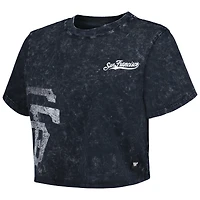 T-shirt court The Wild Collective Giants de San Francisco noir pour femme