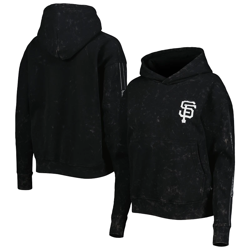 Sweat à capuche en marbre The Wild Collective Giants de San Francisco pour femme, noir