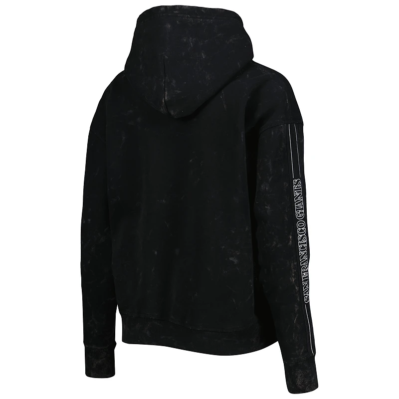 Sweat à capuche en marbre The Wild Collective Giants de San Francisco pour femme, noir
