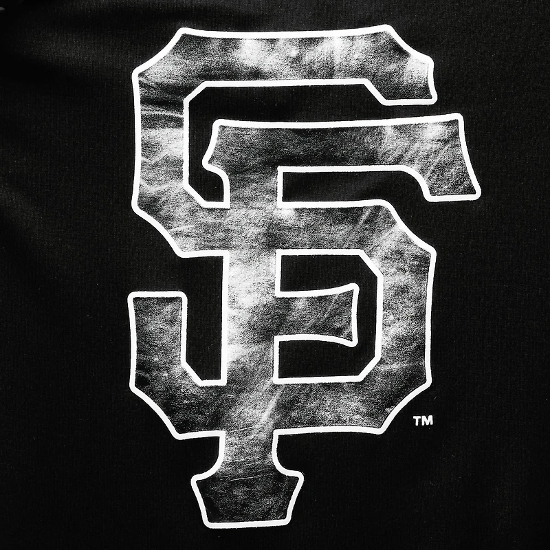 Women's The Wild Collective Black San Francisco Giants Tonal Athleisure Racerback Tank Top