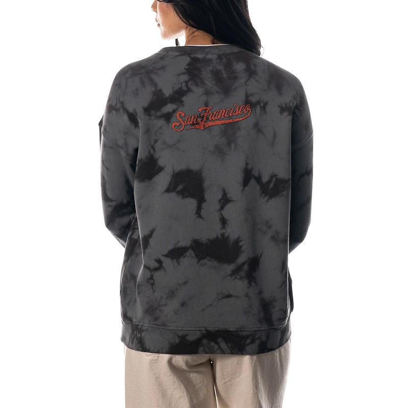 Sweat-shirt surteint pour femmes The Wild Collective Charcoal San Francisco Giants