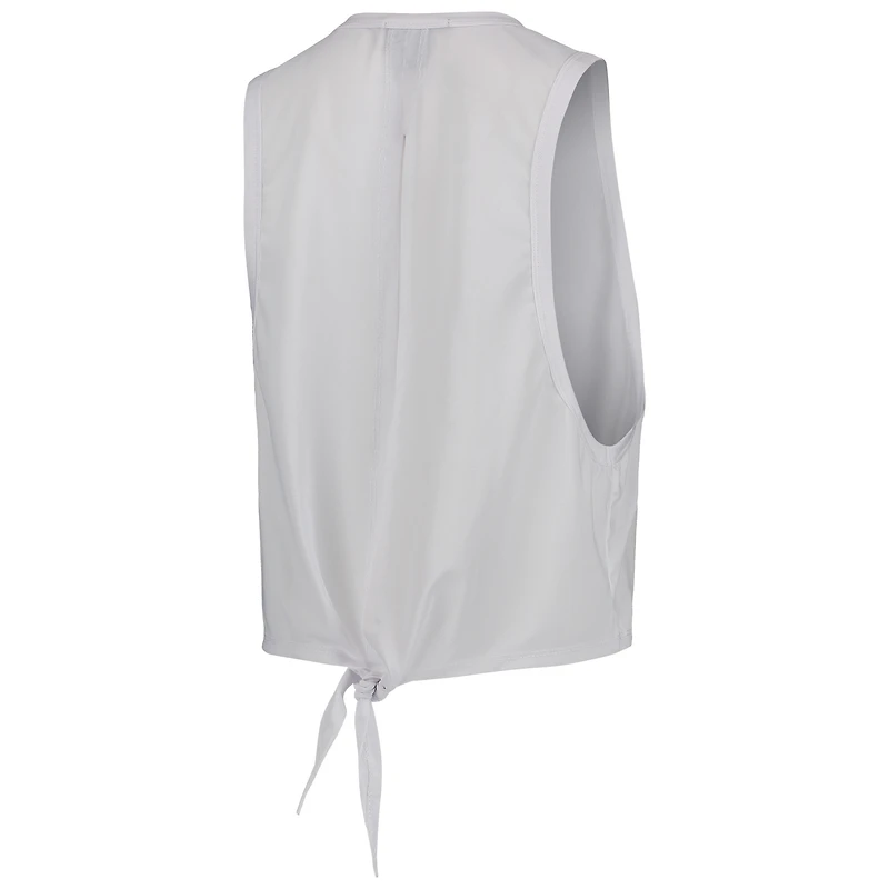 Women's The Wild Collective White San Francisco Giants Open Back Twist-Tie Tank Top