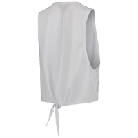 Women's The Wild Collective White San Francisco Giants Open Back Twist-Tie Tank Top