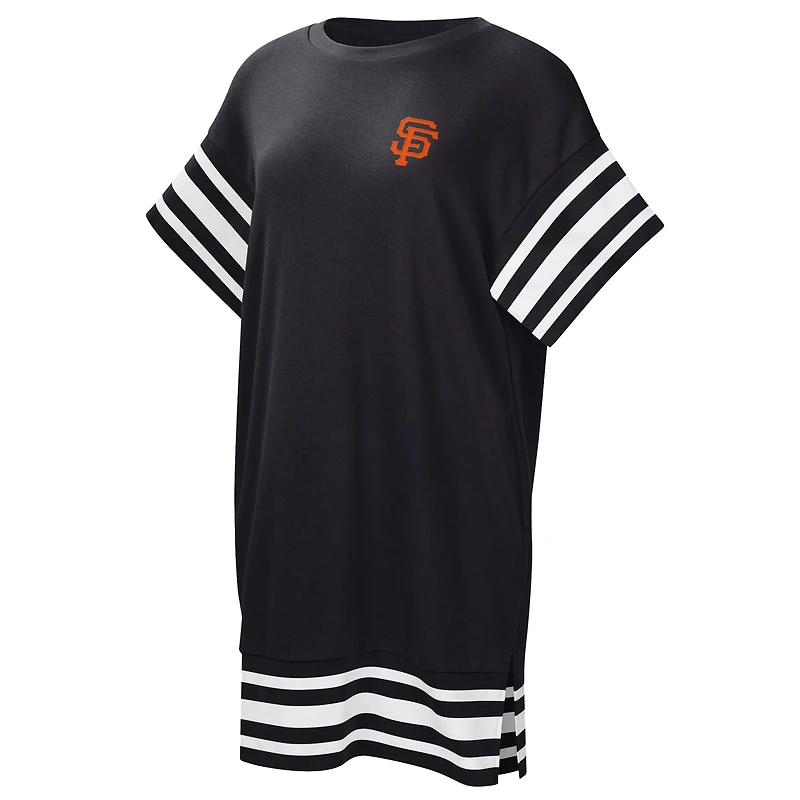 Robe t-shirt Touch Cascade Giants de San Francisco noire pour femme