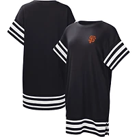 Robe t-shirt Touch Cascade Giants de San Francisco noire pour femme
