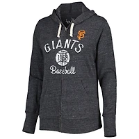 Sweat à capuche léger entièrement zippé pour femme Touch San Francisco Giants Training Camp noir