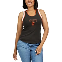WEAR by Erin Andrews Débardeur noir à dos nageur color block des Giants de San Francisco pour femmes