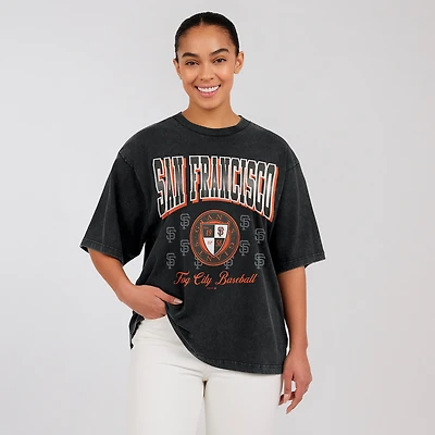 T-shirt boyfriend oversize noir San Francisco Giants de la marque WEAR by Erin Andrews pour femmes