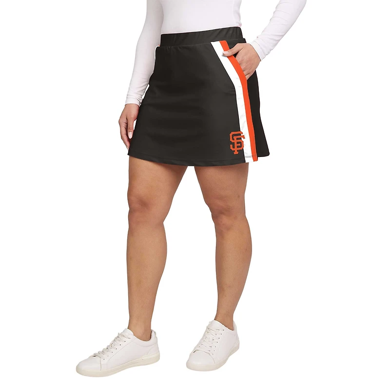 Women's WEAR by Erin Andrews Black San Francisco Giants Stripes Skort