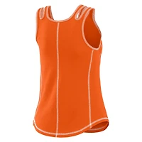 Women's WEAR by Erin Andrews Orange San Francisco Giants Contrast Stitch Tank Top