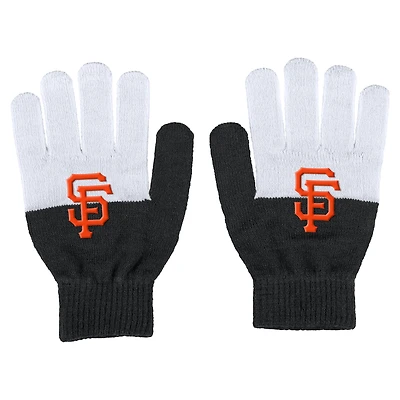 WEAR by Erin Andrews Gants mouchetés color-block des Giants de San Francisco pour femmes